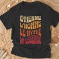 Idée-Cadeau Prénom Personnalisé Étienne Homme Mythe Légende T-Shirt Cadeaux pour les vieillards