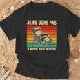 Je Ne Dors Pas Je Repose Juste Mes Yeux Homme Papa Drole T-Shirt Cadeaux pour les vieillards