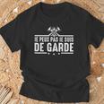 Je Peux Pas Jeuis De Garde Pompier Pompiers Drôle Humour T-Shirt Cadeaux pour les vieillards
