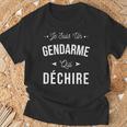 Jeuis Un Gendarme Qui Déchire Idée Cadeau Rigolo Gendarme T-Shirt Cadeaux pour les vieillards
