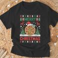 Joyeux Noël Pizza Pull Laidapin De Noël Amusant T-Shirt Cadeaux pour les vieillards