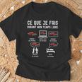J'peux Pas J'aioiture Homme Passionoiture Humour Cadeau Manche Longue T-Shirt Cadeaux pour les vieillards