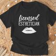 Licenciada En Estética Esteticistas Facialist Esteticista Camiseta unisex Regalos para ancianos