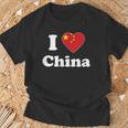 I Love China I Heart China Chinese Tシャツ 高齢者への贈り物