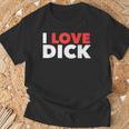I Love Dick Gay Pride ギフト Tシャツ 高齢者への贈り物