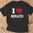 I Love Minato ミナトが大好きです Tシャツ 高齢者への贈り物