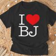 I Love ハート Bj Tシャツ 高齢者への贈り物