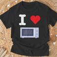 I Love 電子レンジ オーブン 料理 暖房 食品 キッチン 家電 Tシャツ 高齢者への贈り物