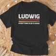 Ludwig Everything Else Is Noise クラシック音楽ドラムスティック 長袖tシャツ Tシャツ 高齢者への贈り物