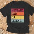 Marito Papà Dj Leggenda Divertente Dj Disc Music Lover Maglietta Regalos para ancianos