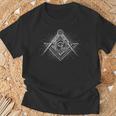 Masonic スクエア&コンパス フリーメイソン Alleeing Eye Tシャツ 高齢者への贈り物