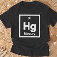 Mercury Hg 元素周期表 サイエンスギフト Tシャツ 高齢者への贈り物