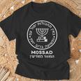 Mossad イスラエル イスラエルシークレットサービス Menorah Tel Aviv Tシャツ 高齢者への贈り物