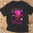 In October We Wear Pink Breast Cancer Awareness Black Women T-Shirt Gifts for Old Men