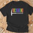 Rainbow Rockhound ロックピック 地質学ハンマー ロックハウンディング Tシャツ 高齢者への贈り物