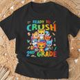 Ready To Crush 2Nd Grade Back Tochool 2Nd Grade Cat Kitten Tシャツ 高齢者への贈り物