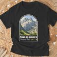 Recuerdo Deiaje Retro Del Parque Nacional De Los Picos De Europa Camiseta unisex Regalos para ancianos