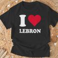 Red Heart I Love Lebron Tシャツ 高齢者への贈り物