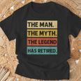 Retirement Retro Vintage Style The Legend Has Retired Men T-Shirt Gifts for Old Men Retirement Retro Vintage Style The Legend Has Retired Men T-Shirt Gifts for Old Men