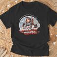 Sf宇宙少女ディフェンダー・オブ・ザ・スターズ・レディ・フォー・アクション。 Tシャツ 高齢者への贈り物