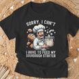 Sorry I Can't I Have To Feed Myourdough スターター Tシャツ 高齢者への贈り物