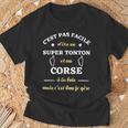 Super Tonton Corse Humour Corsica Homme Humoristique T-Shirt Cadeaux pour les vieillards