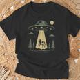 Ufo 牛誘拐デザイン Tシャツ 高齢者への贈り物