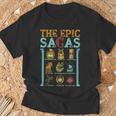 Vintage Laaga Épica Ítaca Odiseo Musicalabiduría Trueno Camiseta unisex Regalos para ancianos