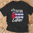 Viva Cuba Libre Cuban Camiseta unisex Regalos para ancianos