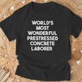 World's Most Wonderful プレストレストコンクリート労働者 Tシャツ 高齢者への贈り物