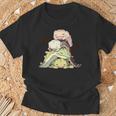 おもしろ爬虫類 かわいいトカゲ ヤモリ 動物 長袖tシャツ Tシャツ 高齢者への贈り物