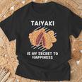 かわいいたい焼き料理は幸せの秘密 たい焼き好き。 Tシャツ 高齢者への贈り物