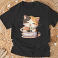わがまま猫 寿司ねこ ラーメン好き かわいい おもしろ マンガ Tシャツ 高齢者への贈り物