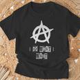 アナーキーサイン、カオス、パンク、パンクロック、アナーキー Tシャツ 高齢者への贈り物