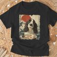 イングリッシュスプリンガー・スパニエル 英語 スプリンガー スパニエル 犬 ラーメン Tシャツ 高齢者への贈り物