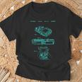 オタクレトロハンドヘルドビデオゲーム特許90年代ゲーマーオタク Tシャツ 高齢者への贈り物