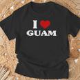 グアムアイハートグアムお土産i Love Guam Tシャツ 高齢者への贈り物