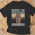 グラウンド・ホッグ Respect The Groundhog Tシャツ 高齢者への贈り物