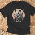 サムライパンダ 作品 日本美術 日本の忍者 パンダ Tシャツ 高齢者への贈り物
