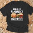 サンドイッチ服 This Is Myandwich Eating Tシャツ 高齢者への贈り物