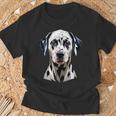 ダルメシアン 愛犬家デザイン 子犬の愛 ダルメシアン Tシャツ 高齢者への贈り物