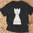 チェス、チェスの駒、ルーク、チェス愛好家、ギフト Chess Tシャツ 高齢者への贈り物