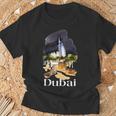 ドバイ Uae お土産絵画 ドバイの街 シャツ 長袖tシャツ Tシャツ 高齢者への贈り物