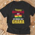 ハッピー独立記念日 ガーナ ガーナの歴史の誇り Tシャツ 高齢者への贈り物