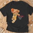 バスケットボール かわいい テディベア Tシャツ 高齢者への贈り物