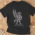 リバプール イングランド Est1207 Colossal Liverbird Grey Age Tシャツ 高齢者への贈り物