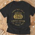 レジェンドは1945年一月生まれ 誕生日 Tシャツ 高齢者への贈り物