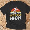 レトロヴィンテージスキー Let's Get High 長袖tシャツ Tシャツ 高齢者への贈り物