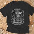 ヴィンテージ65歳の誕生日レジェンドは1961年2月に誕生しました。 Tシャツ 高齢者への贈り物