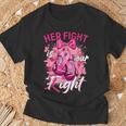 乳がん Her Fight Is Our Fight 乳がんグローブ Tシャツ 高齢者への贈り物